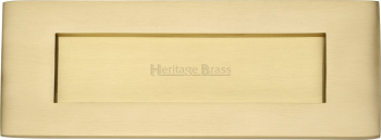 Victorian Letterplate 8Inch x 3Inch Satin Brass